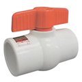 American Granby 075 in Socket MoldedinPlace Ball Valve PVC EPDM White HMIP75SE